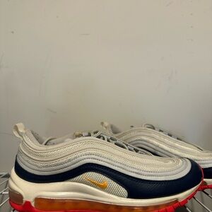 Nike Air Max 97 - Cream, Navy, and Red
